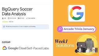 BigQuery Soccer Data Analysis Lab solution | #qwiklabs | #GSP849 | Arcade Trivia January