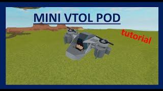 Mini VTOL Pod I Plane Crazy I Tutorial