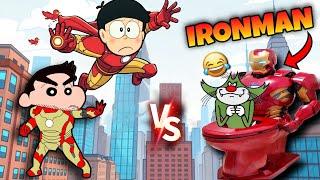 Playing Worst IRONMAN Games With Shinchan Nobita And Jack 