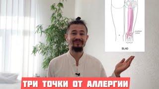 Три точки от аллергии #аллергия #акупунктура #массажточек