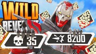 WILD Revenant 35 KILLS and 8,200 Damage INSANE Apex Legends Gameplay