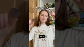Painting a rock every day for 30 days #youtubeshorts #art #fyp