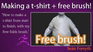 How to make a T-Shirt in realtime, includes usage of the free multialpha brush I made.