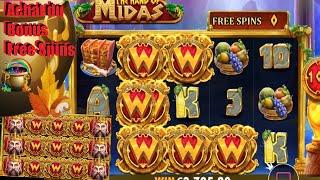 ️ Achat instantané du Bonus Free Spin, sur la machine à sous "The Hand of Midas"