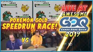 Pokemon Gold Race LIVE at Awesome Games Done Quick 2019! Gunnermaniac vs Pokeguy!