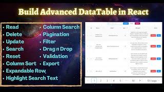 Build Advanced Data Table in React using Ant Design