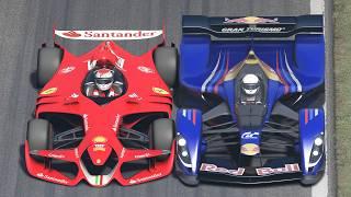 Ferrari F1 2025 Concept vs Red Bull X2019 at Monza