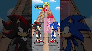 Sonic vs Shadow New Kiss Run Epic Funny Challenge w Tung Tung Tung Sahur! #sonic #sonicthehedgehog