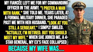 My Fiancée Left Me for My Commander—Then She Met My Wife at a Military Dinner and Her Face Collapsed