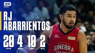 RJ Abarrientos POSTS DOUBLE-DOUBLE for Ginebra vs. NorthPort  | PBA SEASON 49 COMMISSIONER'S CUP SF