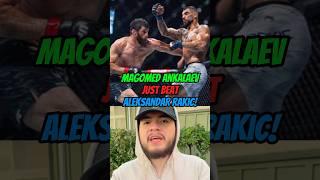 MAGOMED ANKALAEV JUST HAD A VERY CLOSE FIGHT AGAINST ALEKSANDAR RAKIC!#trending #youtubeshorts #fyp