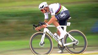 Mathieu van der Poel CRAZY Solo on the Cobbles | Paris-Roubaix 2024