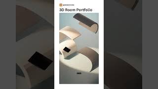 3D Room Portfolio with Three.js and Blender || #animation #css #threejs #coding #portfolio #blender