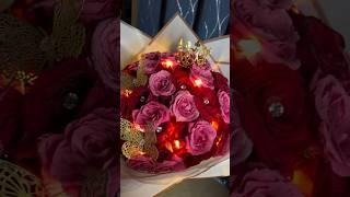 Custom ( diy ) 60 rose bouquet, princess vibes part 2. #flowers #roses #bouquet #diy #florist