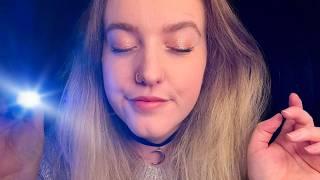 ASMR | Close your eyes Triggers in the dark (with Bright Lights)