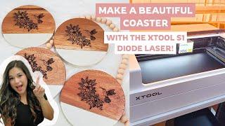 Engrave Coasters with the xTool S1 20w Diode Laser | Beginner Friendly Laser Tutorial