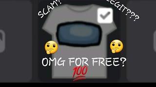 ROBLOX HOW TO MAKE FREE AMONG T SHIRT LEGIT!!!