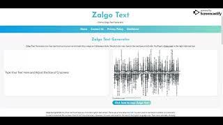 Zalgo Text Generator   Create Glitchy Text Online at Zalgo.org