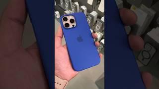 All Apple Silicone Case Colours on iPhone 16 Pro Max Desert Titanium