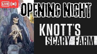 Knotts Scary Farm LIVE Stream OPENING Nite - Widows & Eight Fingers Nine: The Boogeyman New Mazes