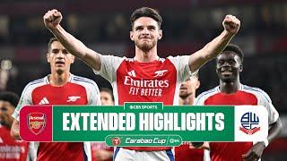 Arsenal vs. Bolton Wanderers: Extended Highlights | Carabao Cup | CBS Sports Golazo