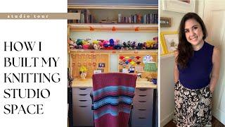 How I Built My Knitting Studio Space