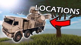 All Pantsir S1 Part Locations - War Tycoon [ Read Description ]