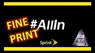 FINE PRINT: Sprint's #ALLIN $80 Unlimited Plan
