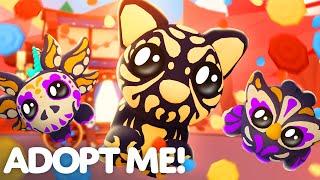 Visit The Día De Los Muertos Wagon! Play For A GOLDEN JAGUAR! Adopt Me! Update Trailer!