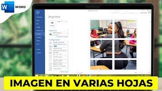 como  IMPRIMIR una IMAGEN en Varías HOJAS en WORD 2024 ️