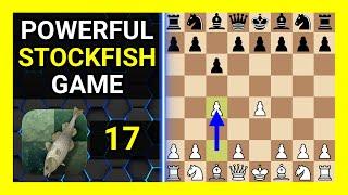 Powerful Stockfish 17 Chess Game, Caro-Kann Defense, Accelerated Panov Attack