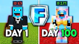 I Survived 100 Days on the Fresh SMP...How I got RICH!