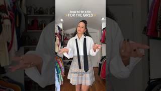 How to tie a tie for the girls#tutorial #howto