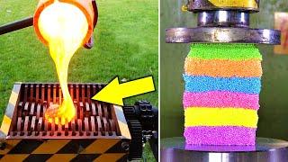 Hydraulic Press AND Shredding Machine : EXPERIMENT | Amazing Experiments On YouTube