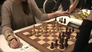 GM Gunina Valentina - IM Shevchenko Kirill, Queens-Indian defence, Blitz chess