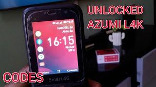 Unlock Network Azumi L4K T-Smart 4G NCK Codes Available wasiliana nami | BongoPrideTV