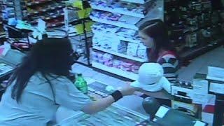 Clerk Grabs Baby from Woman Before She Collapses