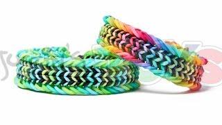 Fishtail Sandwich Rainbow Loom Bracelet Tutorial - Advanced