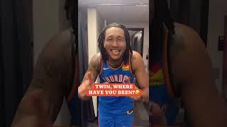OKC Thunder's Jaylin Williams and Jalen Williams had to get in on the trend 