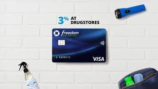 3% cash back at drugstores, with Freedom Unlimited | Chase