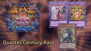 Can we pull a Quarter Century Secret Rare? | Yu-Gi-Oh The Infinite forbidden Booster Box