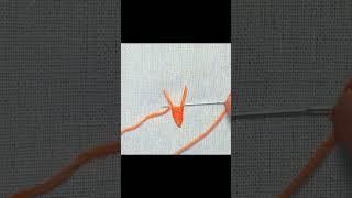 How To Embroider A Carrot sewing stitch easy embroidery tutorial #embroidery #sewing #lifehacks