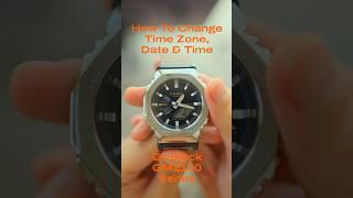 How to set the time zone, date, and time on your G-Shock GM2100 Series Watch ⌚️ #gshock #casio