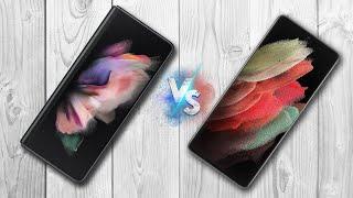 Samsung Galaxy Z Fold3 5G Vs Galaxy S21 Ultra 5G || Comparison