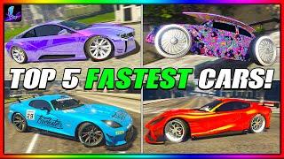 TOP 5 FASTEST CARS IN GTA 5 ONLINE! (UPDATED)