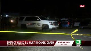 Man dies in crash after sheriff's pursuit in Modesto, officials say