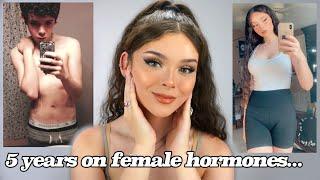 Transgender HRT Update - (Male to Female Hormone Replacement Therapy) *including body clips*