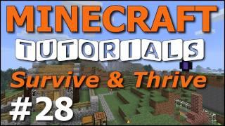 Minecraft Tutorials - E28 Gold, Diamond, Obsidian (Survive and Thrive II)