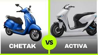 Bajaj Chetak Vs Activa electric  basic Comparison | which is the Best scooter 2025 |