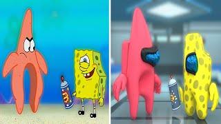 SpongeBob VS Among Us (invisible spray)